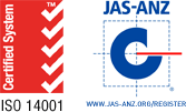 ISO14001登録証